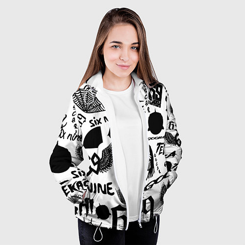 Женская куртка 6IX9INE - Pattern / 3D-Белый – фото 3