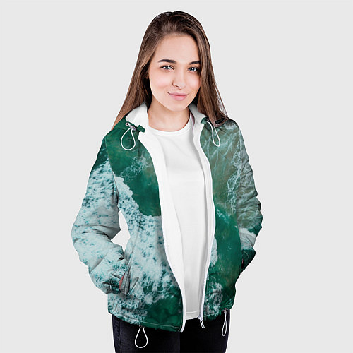 Женская куртка Морская пена / 3D-Белый – фото 3