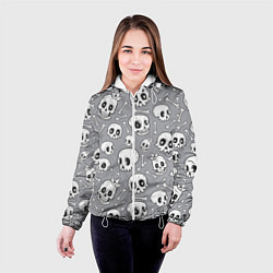 Куртка с капюшоном женская Skulls & bones, цвет: 3D-белый — фото 2