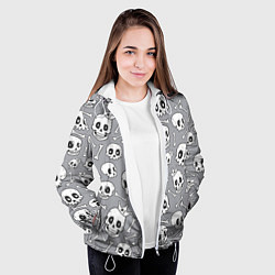 Куртка с капюшоном женская Skulls & bones, цвет: 3D-белый — фото 2