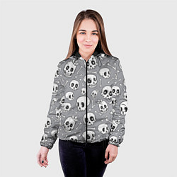 Куртка с капюшоном женская Skulls & bones, цвет: 3D-черный — фото 2