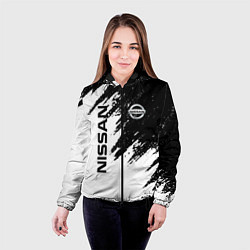 Куртка с капюшоном женская Nissan xtrail, цвет: 3D-черный — фото 2