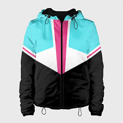 Куртка с капюшоном женская Ретро 90-х, цвет: 3D-черный