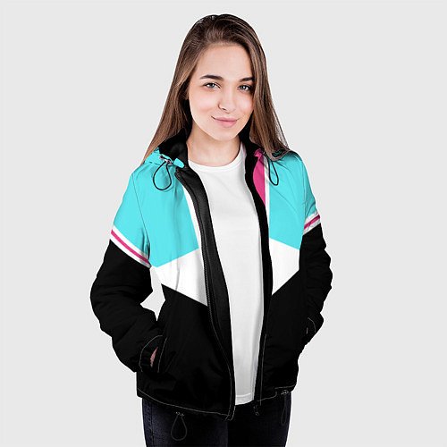 Женская куртка Ретро 90-х / 3D-Черный – фото 3