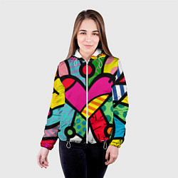 Куртка с капюшоном женская Ромеро Бритто Арт, цвет: 3D-белый — фото 2