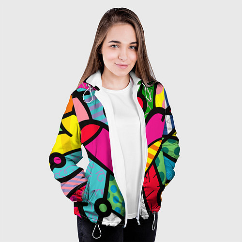 Женская куртка Ромеро Бритто Арт / 3D-Белый – фото 3