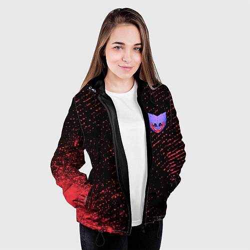 Женская куртка ХАГИ ВАГИ Краски / 3D-Черный – фото 3