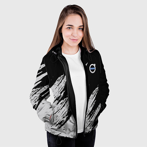 Женская куртка Volvo - Бренд авто / 3D-Черный – фото 3