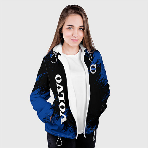 Женская куртка Volvo Texture / 3D-Белый – фото 3