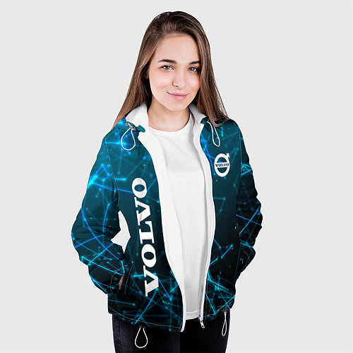 Женская куртка Volvo Geometry / 3D-Белый – фото 3