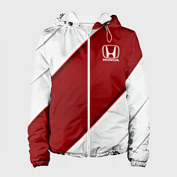 Куртка с капюшоном женская Honda - Red sport, цвет: 3D-белый
