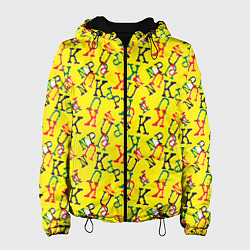 Куртка с капюшоном женская PUNK - PUNK - PUNK, цвет: 3D-черный