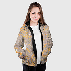 Куртка с капюшоном женская Небесная механика, цвет: 3D-черный — фото 2