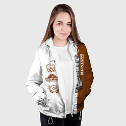 Куртка с капюшоном женская Охота на Утку, цвет: 3D-белый — фото 2