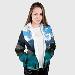 Куртка с капюшоном женская КанадаБанф, цвет: 3D-белый — фото 2