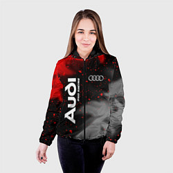 Куртка с капюшоном женская АУДИ Pro Racing Огонь, цвет: 3D-черный — фото 2