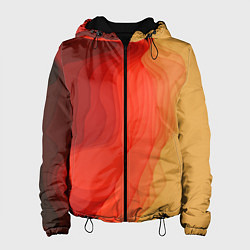 Куртка с капюшоном женская Имитация песка, цвет: 3D-черный