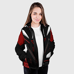 Куртка с капюшоном женская Сайрекс Сyrex CS GO, цвет: 3D-черный — фото 2