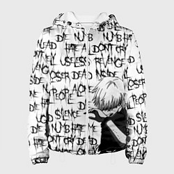 Куртка с капюшоном женская DEAD INSIDE 1000-7, цвет: 3D-белый