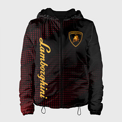 Куртка с капюшоном женская Lamborghini Ламборгини, цвет: 3D-черный