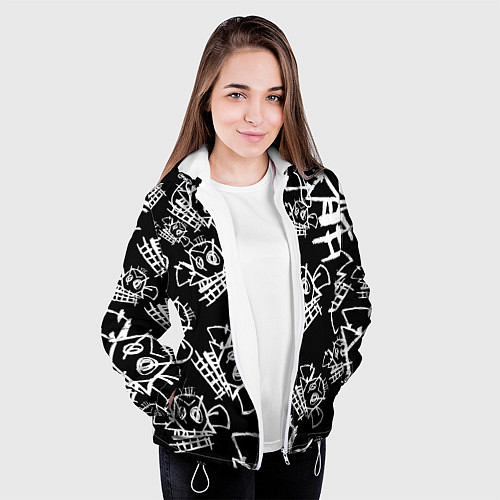 Женская куртка JINX PATTERN ДЖИНКС / 3D-Белый – фото 3