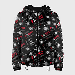 Куртка с капюшоном женская Photographer Фотограф, цвет: 3D-черный