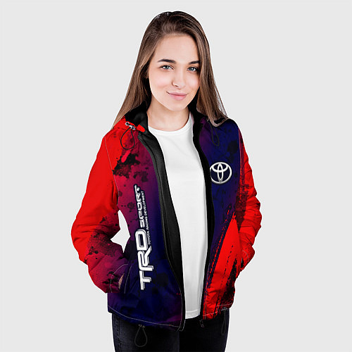 Женская куртка ТОЙОТА TRD SPORT - Краска / 3D-Черный – фото 3