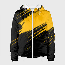 Женская куртка Black and yellow grunge