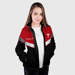 Куртка с капюшоном женская ФОРМА КОМПАНИИ - TESLA RED, цвет: 3D-черный — фото 2