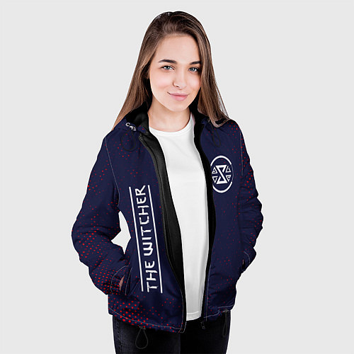 Женская куртка ВЕДЬМАК Гранж / 3D-Черный – фото 3