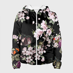 Куртка с капюшоном женская Краски весны, цвет: 3D-белый