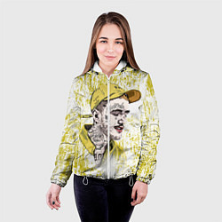 Куртка с капюшоном женская Lil Peep CryBaby Yellow Лил Пип, цвет: 3D-белый — фото 2