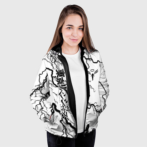 Женская куртка Токийские мстители Tokyo Revengers / 3D-Черный – фото 3