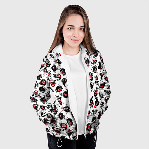 Женская куртка Монстрики мини / 3D-Белый – фото 3