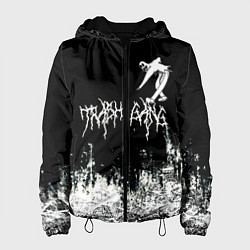 Куртка с капюшоном женская Ghostemane Mercury Trash Gang Гостмейн Призрак гра, цвет: 3D-черный