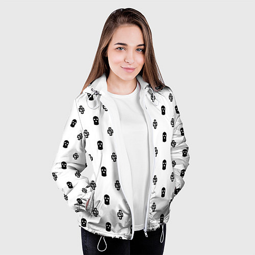 Женская куртка Узор Mono White Dope Camo Dope Street Market / 3D-Белый – фото 3