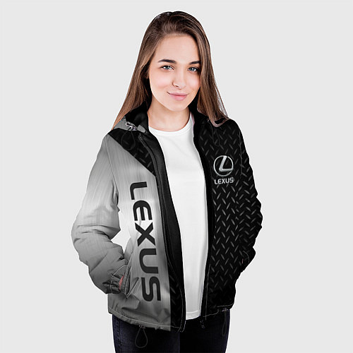 Женская куртка Lexus Лексус Сталь матал / 3D-Черный – фото 3