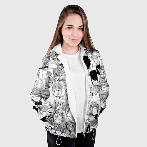 Женская куртка Обещанный Неверленд pattern / 3D-Белый – фото 3