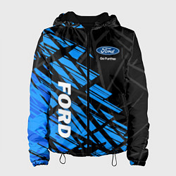 Куртка с капюшоном женская FORD СОВРЕМЕННЫЙ СТИЛЬ, цвет: 3D-черный