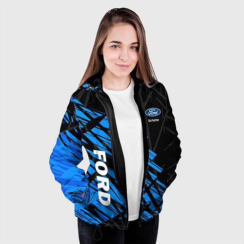 Женская куртка FORD СОВРЕМЕННЫЙ СТИЛЬ / 3D-Черный – фото 3