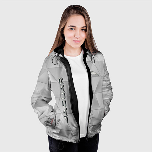 Женская куртка JAGUR геометрические фигуры / 3D-Черный – фото 3