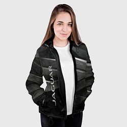 Куртка с капюшоном женская JAGUR ЯГУАР абстракция, цвет: 3D-черный — фото 2