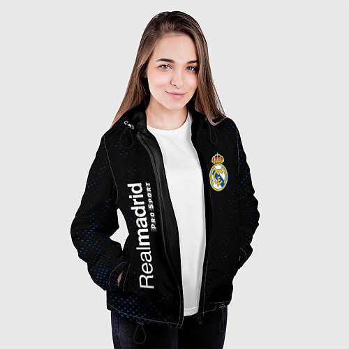 Женская куртка REAL MADRID Pro Sport Потертости / 3D-Черный – фото 3