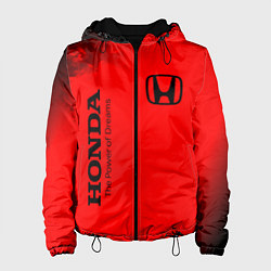 Куртка с капюшоном женская HONDA DREAMS - Огонь, цвет: 3D-черный