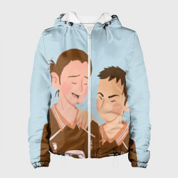 Куртка с капюшоном женская Асахи и Даичи, цвет: 3D-белый