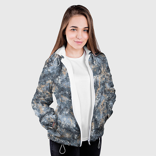 Женская куртка Камуфляж Паук Горы / 3D-Белый – фото 3