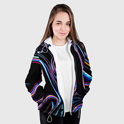 Куртка с капюшоном женская Vanguard pattern Neon, цвет: 3D-белый — фото 2