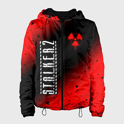 Куртка с капюшоном женская С Т А Л К Е Р 2 Минимализм, цвет: 3D-черный