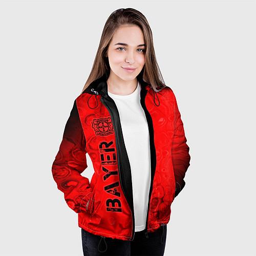 Женская куртка БАЙЕР Bayer Разводы / 3D-Черный – фото 3