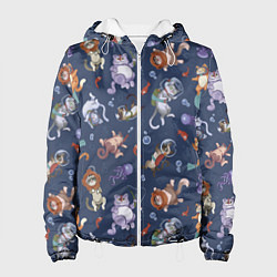 Куртка с капюшоном женская Морские Котики: Цветное, цвет: 3D-белый